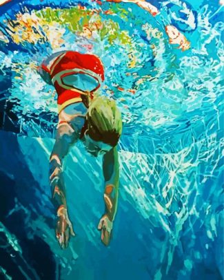 Aesthetic Swimmer diamond painting