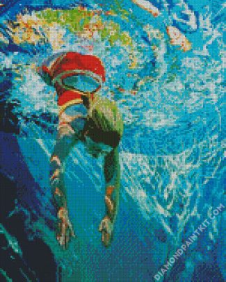 Aesthetic Swimmer diamond painting