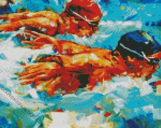 Aesthetic Swimmers diamond painting