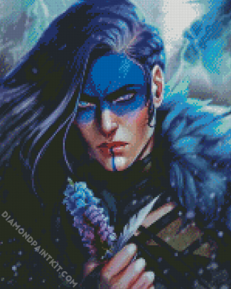 Aesthetic Viking Lady diamond painting