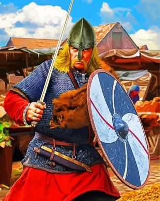 Aesthetic Viking Warrior Man diamond painting