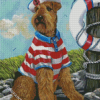 Airedale Dog diamond painting