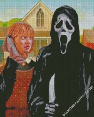 American Gothic Ghostface Diamond painting