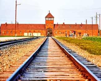 Auschwitz Concentration Camp In Poland diamond painting