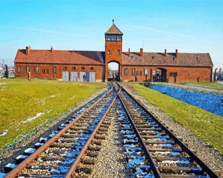 Auschwitz Poland diamond painting