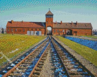 Auschwitz Poland diamond painting