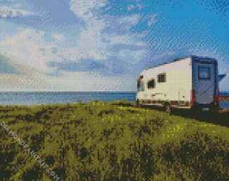 Autcaravan RV Camping diamond painting