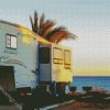 Autcaravan Seaside Camping diamond painting