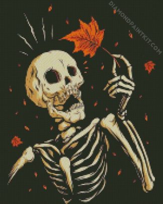 Autumn Skeleton diamond painting