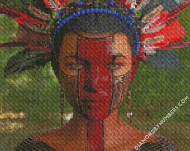 Tribal Aztec Woman diamond painting