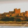 bamburgh castle Northumberland diamond painting