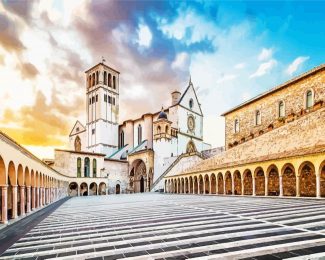 Basilica Of San Francesco Assisi In Italy diamond painting