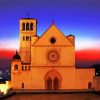 Basilica Of San Francesco Assisi Sunset Colors diamond painting