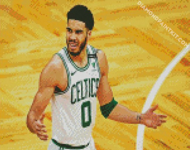 Basketball Player Jayson Tatum diamond painting