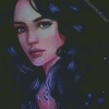 Beautiful Yennefer Witcher diamond painting