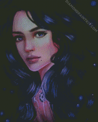 Beautiful Yennefer Witcher diamond painting