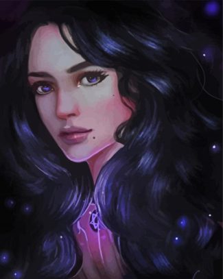 Beautiful Yennefer Witcher diamond painting