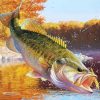 Beautiful Largemouth Bass diamond painting