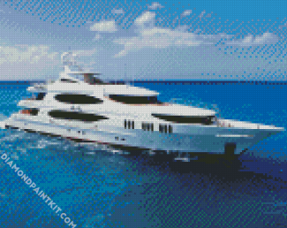 Big White Yacht diamond painting