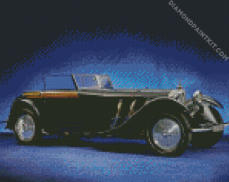 Black Vintage Car diamond painting