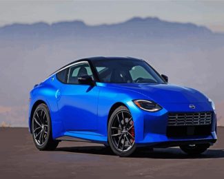 Blue Nissan Z Car diamond painting