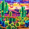 Cactus Illustration diamond painting