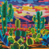 Cactus Illustration diamond painting