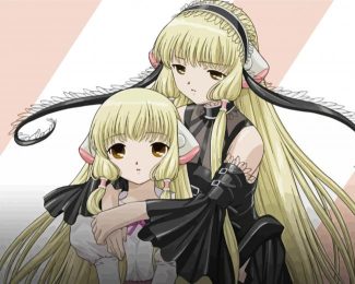 Chobits Chi And Freya diamond painting