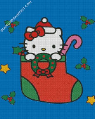 christma hello kitty diamond painting