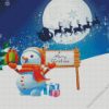 Christmas Snow Man diamond painting