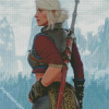 Ciri Witcher diamond painting