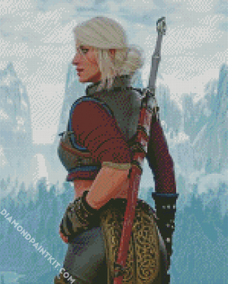 Ciri Witcher diamond painting