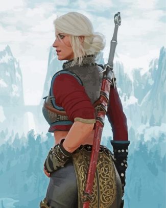 Ciri Witcher diamond painting