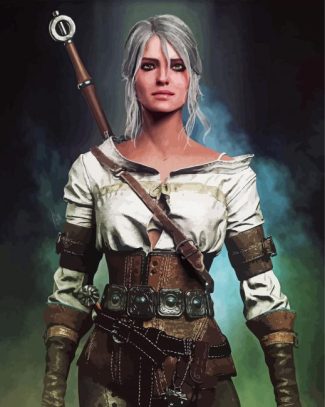 Ciri From Witcher diamond painting