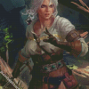 Ciri Witcher Illustration diamond painting