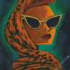 Classy Lady With Scarf diamond painting