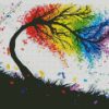 Colorful Rainbow Tree Art diamond painting