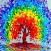 Colorful Rainbow Tree diamond painting