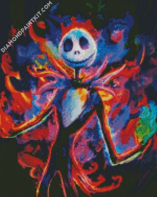 Colorful Jack Nightmare Before Christmas diamond painting