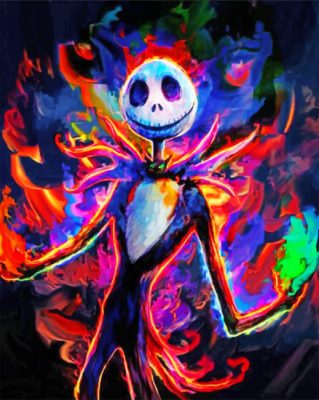 Colorful Jack Nightmare Before Christmas diamond painting