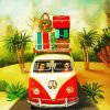 Couple In Volkswagen diamond painting