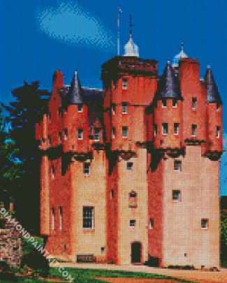 Craigievar Castle In Alford Scotland diamond painting