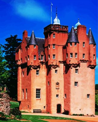 Craigievar Castle In Alford Scotland diamond painting