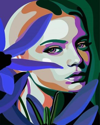 Cubism Young Lady diamond painting