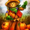 Cute Scarecrow Farmer diamond painting