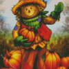 Cute Scarecrow Farmer diamond painting