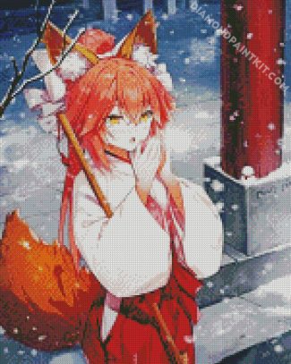 Cute Tamamo diamond painting