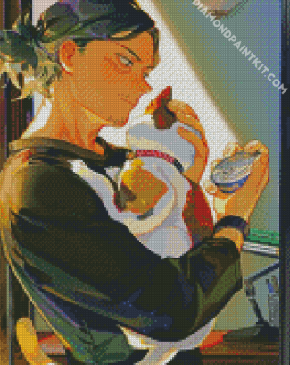 Cute Aizawa And His Cat diamond painting