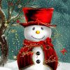 Cute Snow Man diamond painting