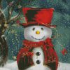 Cute Snow Man diamond painting